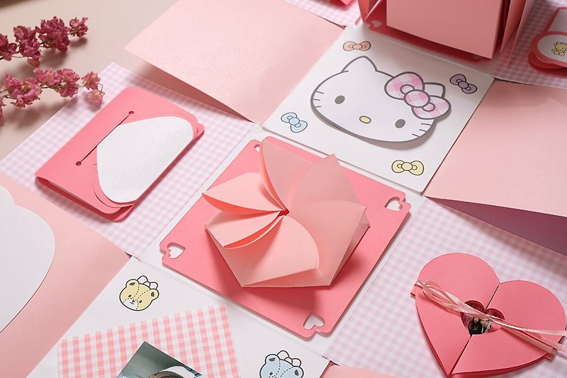 Hello Kitty獨家時光走廊禮物盒DIY材料包 -sanrio獨家授權