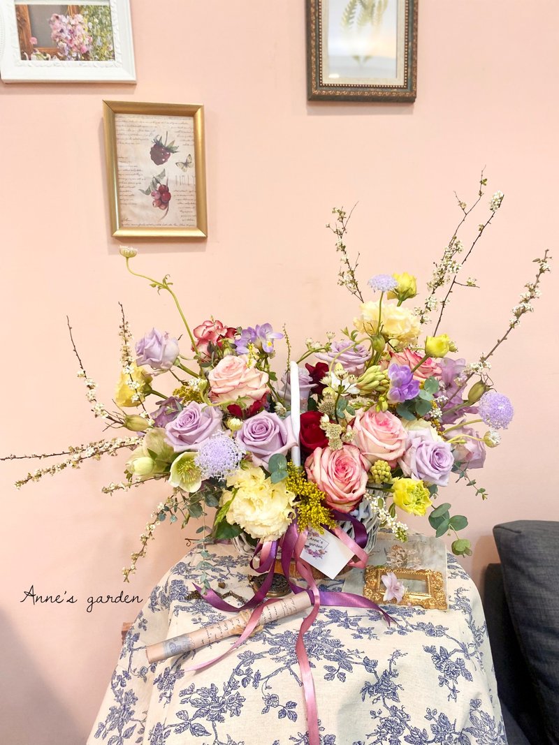 French natural style flower basket/one person class - Plants & Floral Arrangement - Plants & Flowers 