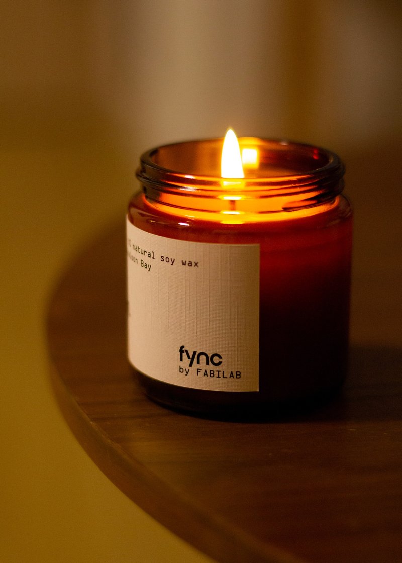 fync by FABILAB | scented candle | caramel popcorn. - เทียน/เชิงเทียน - ขี้ผึ้ง 