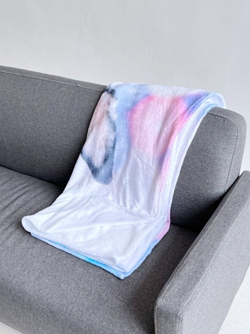 ITS CLOUD客製禮物 來圖定製 照片定製法蘭絨毛毯 沙發毯 客製化毯子 冷氣毯