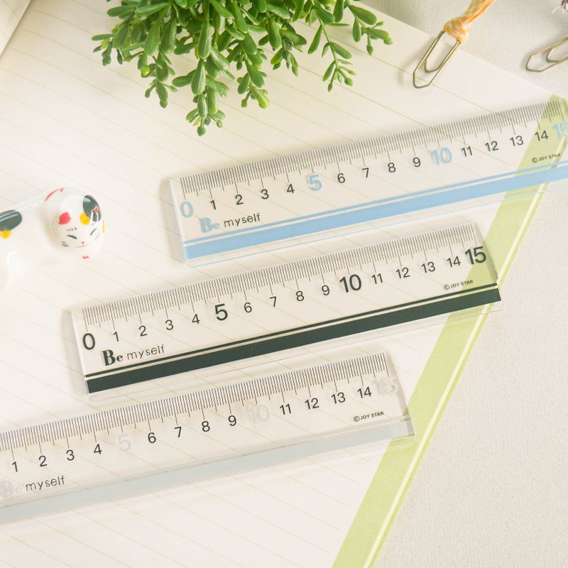 Calligraphy utensil - Large calligraphy ruler (15cm). JR-73. Measurement writing. Clear scale. Drawing ruler - อื่นๆ - พลาสติก 