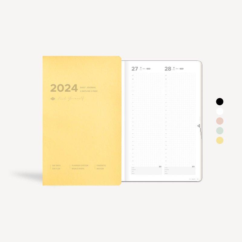 YouthWill 2024 Two-day one-page notebook 52g lightweight Bachuan paper notebook - สมุดบันทึก/สมุดปฏิทิน - กระดาษ หลากหลายสี