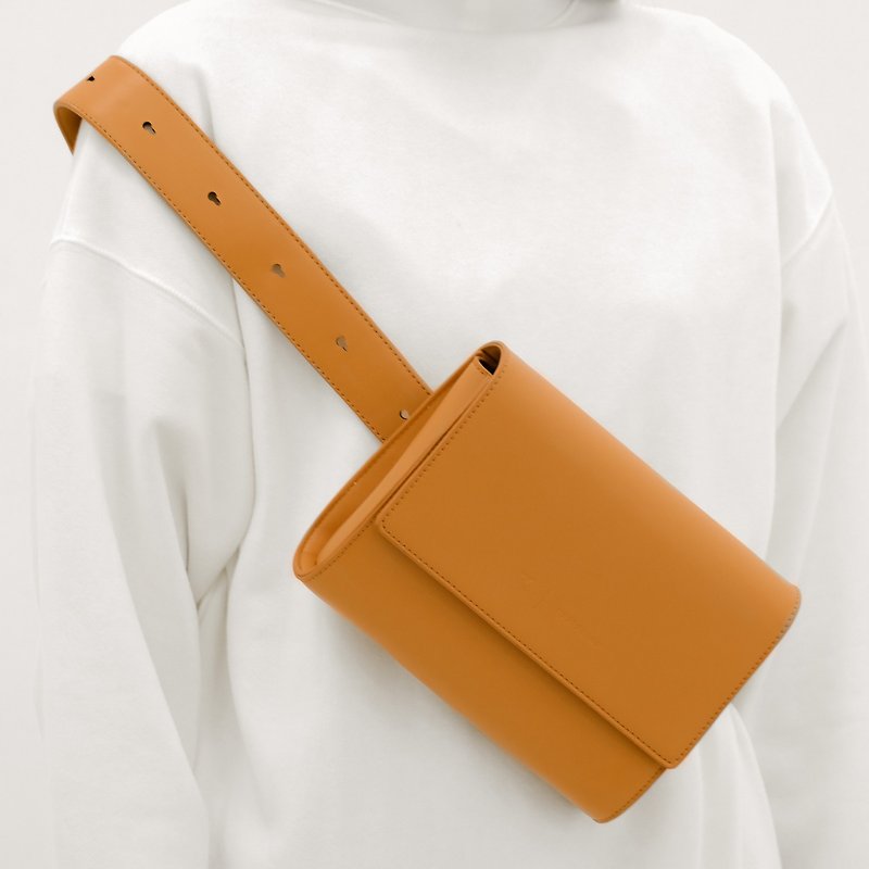 Faux Leather Other Orange - RUST BRAND / WAIST BAG - PUMPKIN