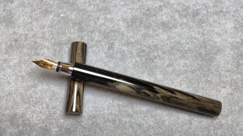 欣嘉木藝 德國SEM硬橡膠-封端鋼筆