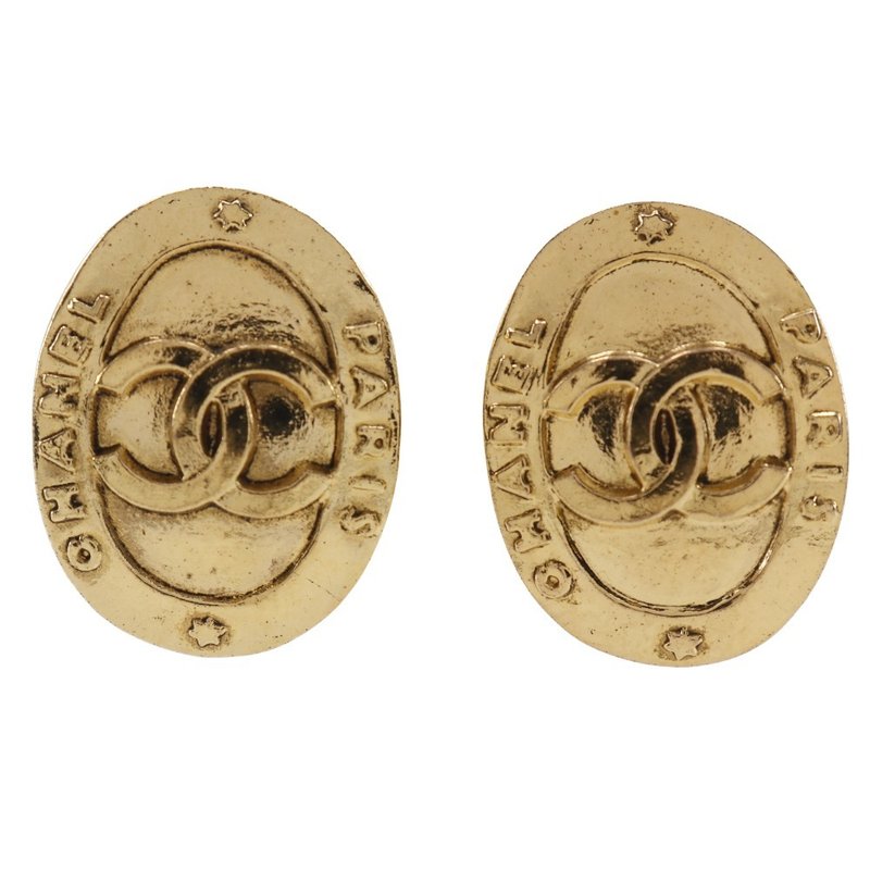 【日本直送】シャネル CHANEL ココマーク イヤリング ヴィンテージ 金メッキ 28 約16.0g レディース【中古】 - 耳環/耳夾/耳骨夾 - 其他金屬 金色