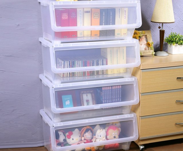 Extra Large Capacity Drawer Type Storage Cabinet, Transparent With