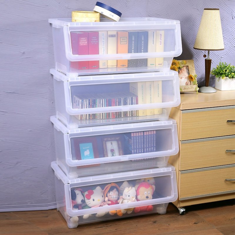 Really good product - extra large widening stackable straight storage box 2 into - Storage - Plastic Transparent