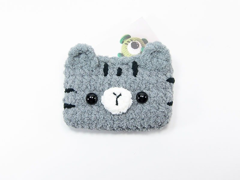 Polyester ID & Badge Holders Gray - Cat - card sets - leisure card