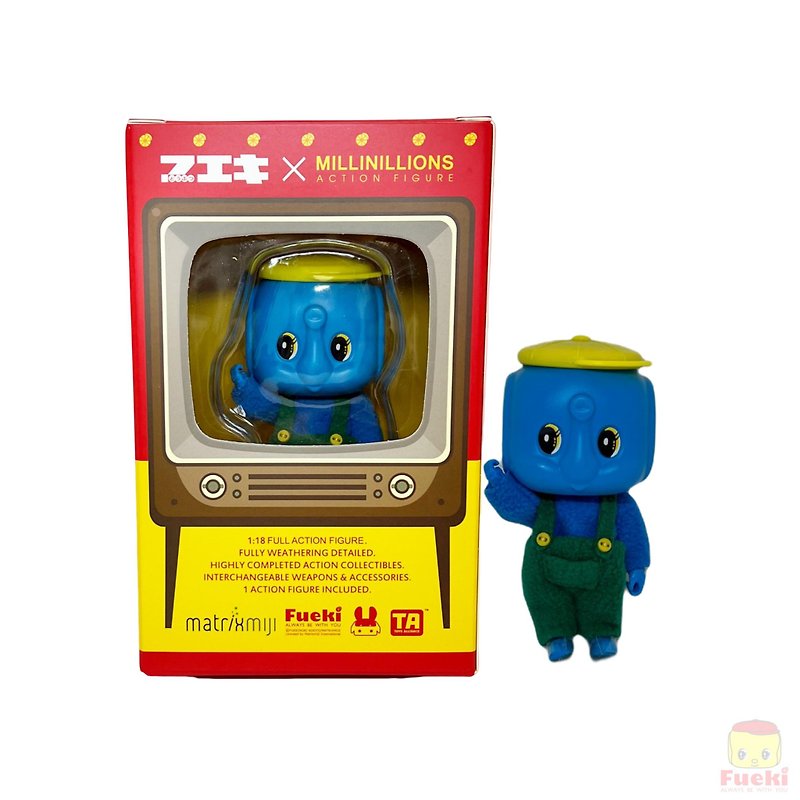 Fueki x Millinillions Action Figure (Elephant Jun) - อื่นๆ - วัสดุอื่นๆ สีน้ำเงิน