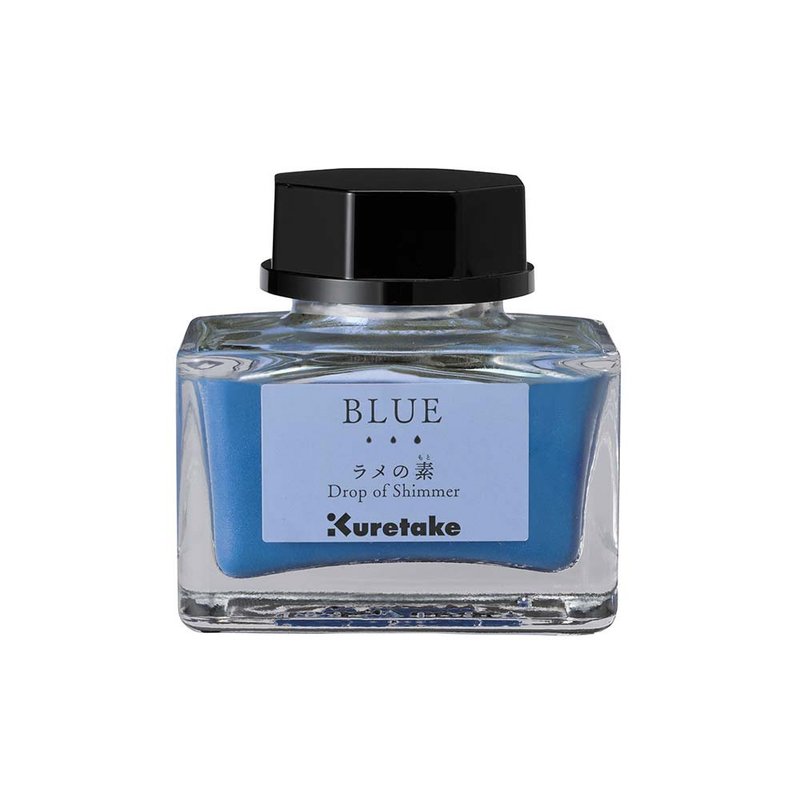 【Kuretake】ink-café glitter 20ML blue - Ink - Other Materials Blue