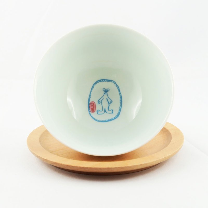 孟耿如 手繪風格 ARU青花幸福美滿響杯 - 其他杯子 - 陶 藍色
