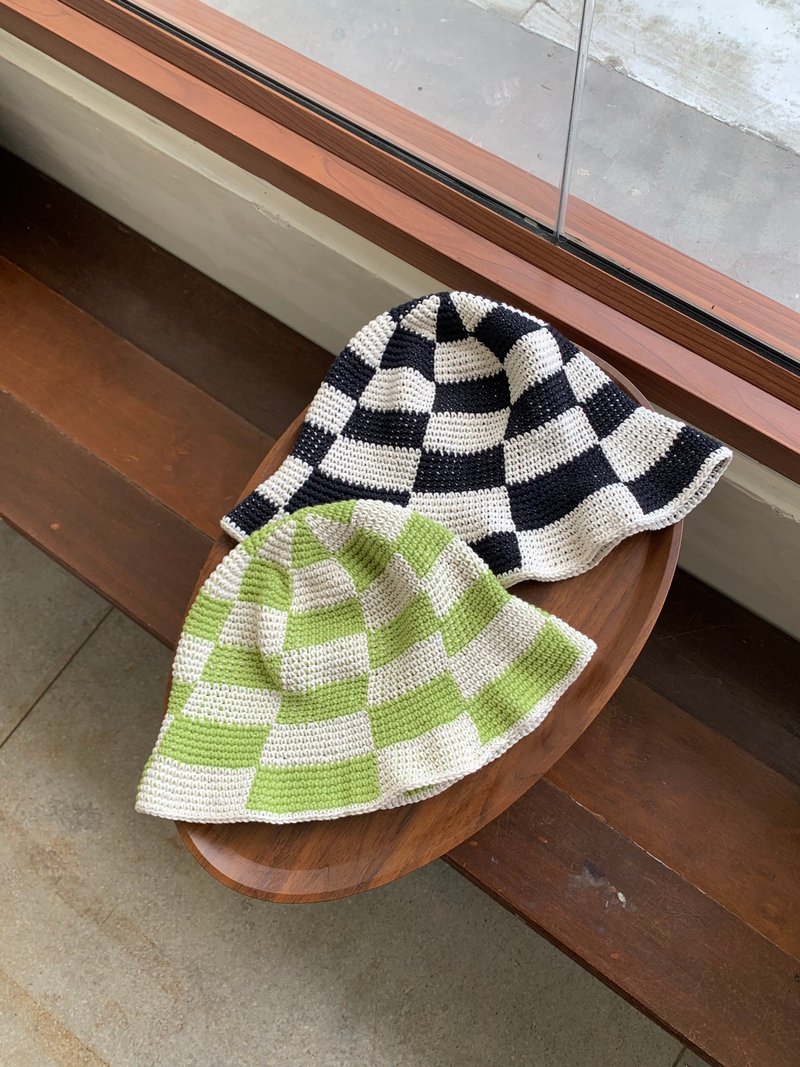 Checkered Bucket - Hats & Caps - Cotton & Hemp Multicolor