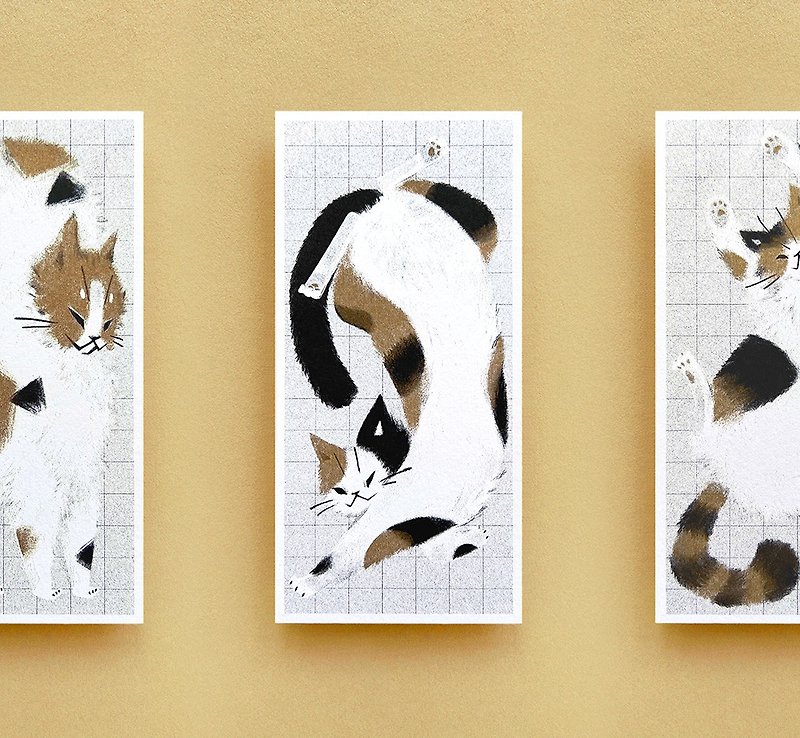 Cat Risograph Postcard - Cards & Postcards - Paper Khaki