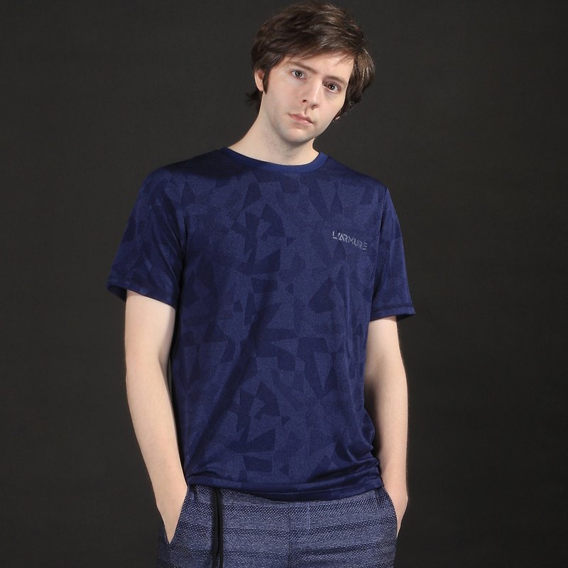 T-Mapping 幾何迷彩 T恤 - 男 T 恤 - 其他材質 藍色
