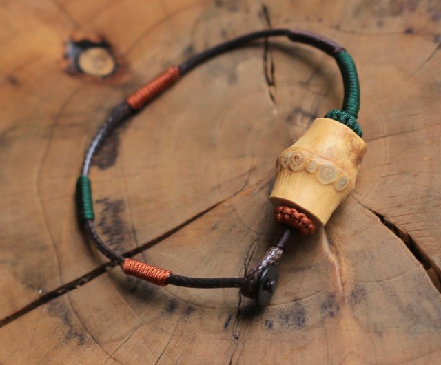 オリジナル竹ジュエリーシリーズ |羅漢竹根縁起の良いブレスレット |手