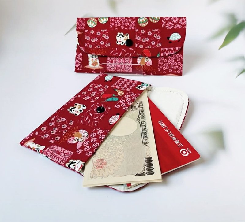 2026年ポチ袋 現品限り／通帳ケース／仕事始めの贈り物／笠犬 - ご祝儀袋・ポチ袋 - コットン・麻 