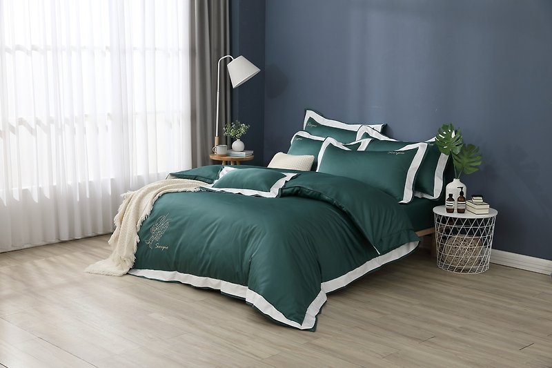 Constellation series-Scorpio-Bed bag dual-purpose quilt bed set-300 woven combed cotton - Bedding - Cotton & Hemp 