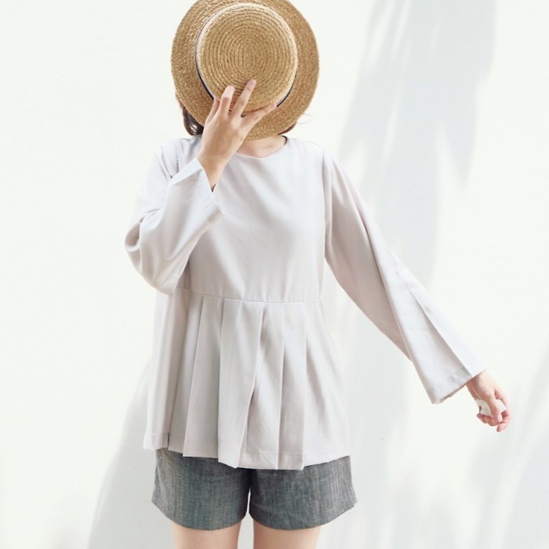 Haruka Top : Japanese Style (Light-lavender Color) - Women's Tops - Other Materials Purple