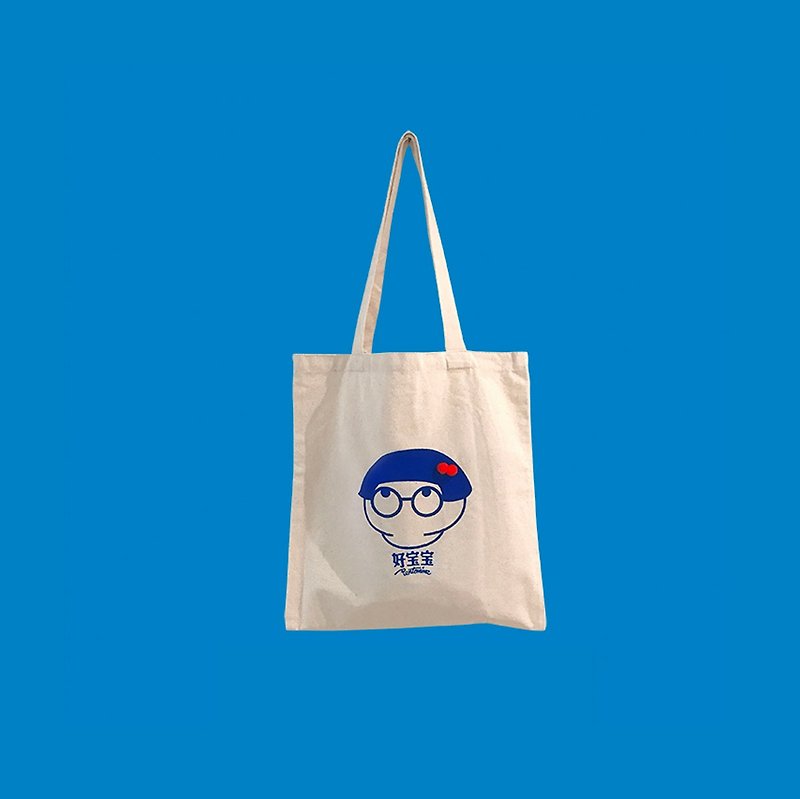 Hao Bao Bao Tote Bag - Messenger Bags & Sling Bags - Cotton & Hemp Blue
