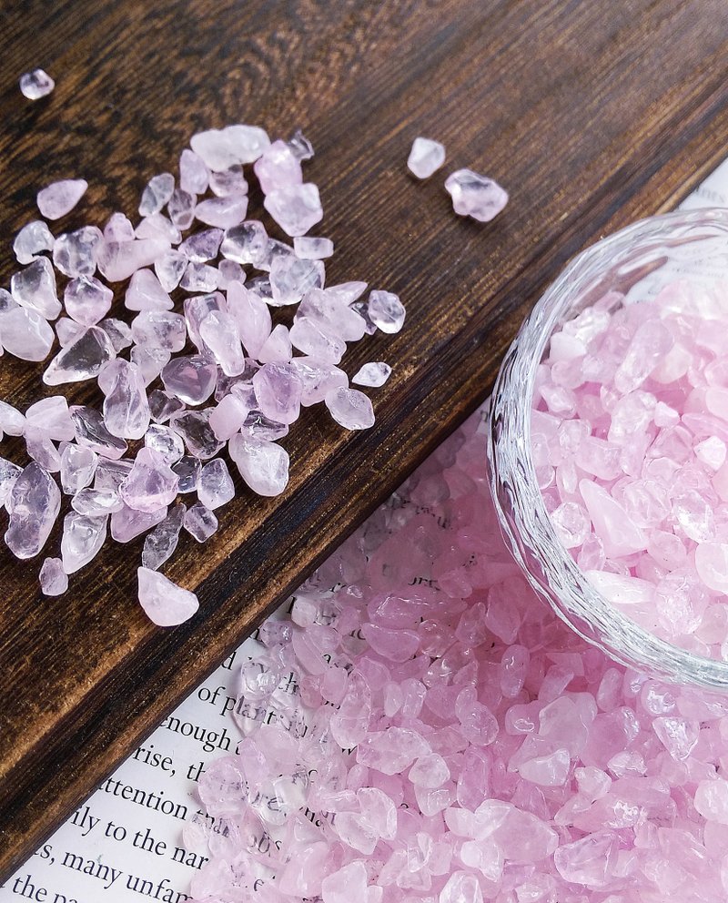 Rose Quartz 天然粉晶碎石 淨化專用小碎石  一份 100g 售 50 元 - 擺飾/家飾品 - 其他材質 
