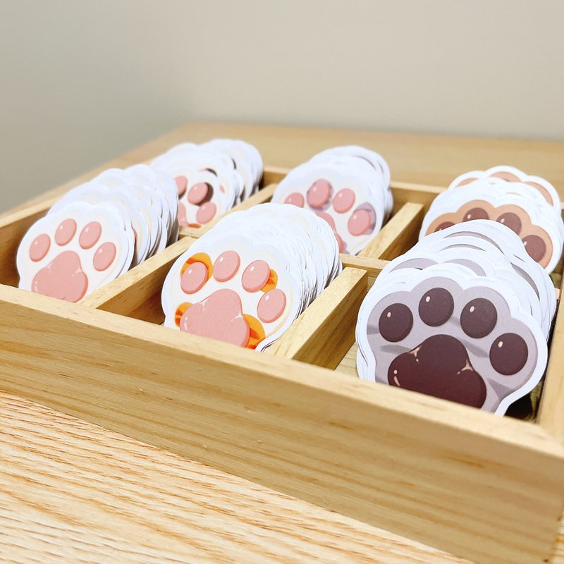 Cat Meatball Sticker Full Cut Sticker 5cm Available in Six Types - สติกเกอร์ - กระดาษ 