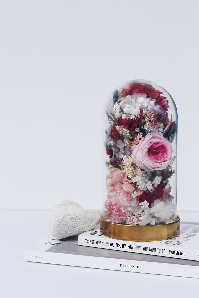 Eternal Floral Dome【Aphrodite】Eternal Floral Dome Flower Gift Collection - Items for Display - Plants & Flowers Pink