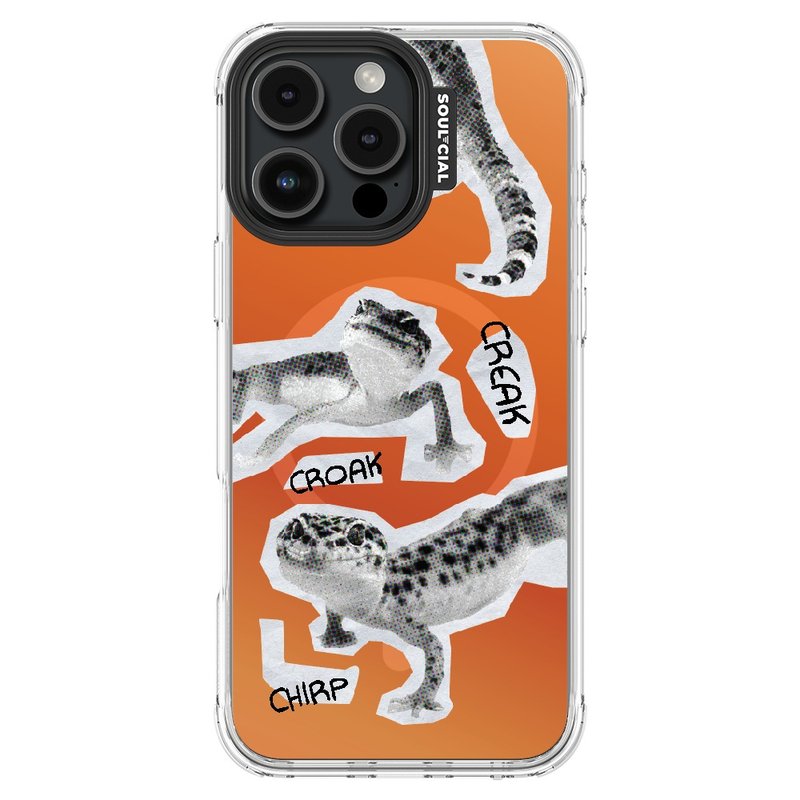 Exotic Animals Gecko Echo iPhone 16 Phone Case Magnetic Case - เคส/ซองมือถือ - วัสดุอื่นๆ 