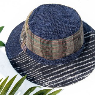 Hand-woven cotton Linen hat knit hat hat hat hand-woven straw hat Alpine hat - Japanese national