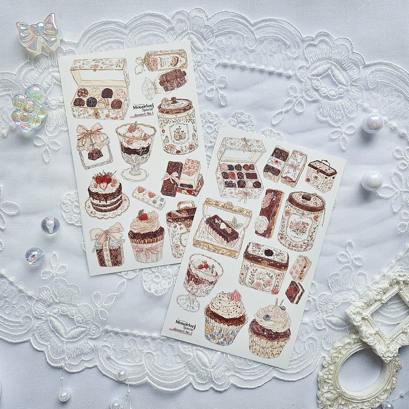 special dessert paper sticker - 貼紙 - 紙 