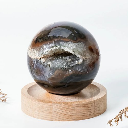 石之王 King Stones - 水晶天然石飾品、原礦 瑪瑙許願晶球 960767