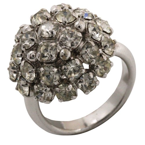【未使用に近い】DIOR 指輪　リング　アクセサリー　15号　ラインストーン brandbrand_200018692019