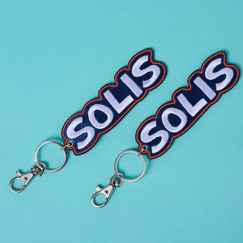 Solis LOGO刺繡鑰匙圈 - 鑰匙圈/鑰匙包 - 其他材質 多色