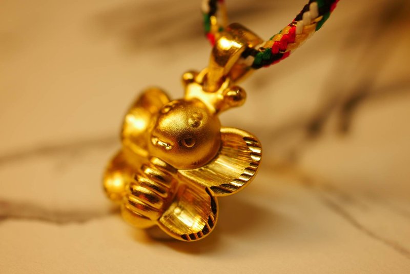黃金墜子-蝴蝶金飾-黃金9999 - 項鍊 - 24k 金 金色