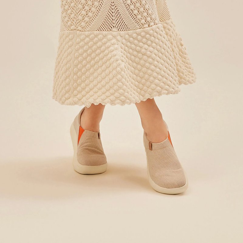 【 Uin 】西班牙原創設計 | 托萊多10 卡其棕 彩繪休閒 女鞋 - 女休閒鞋/帆布鞋 - 其他材質 多色