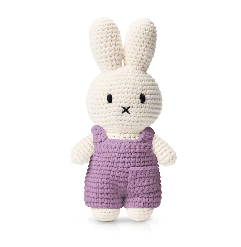 手工米菲兒 Miffy 淡紫色連體褲 - 寶寶/兒童玩具/玩偶 - 棉．麻 
