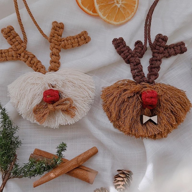 爆毛可可愛愛麋鹿頭 聖誕節交換禮物 聖誕節 - 裝飾/擺設  - 其他材質 