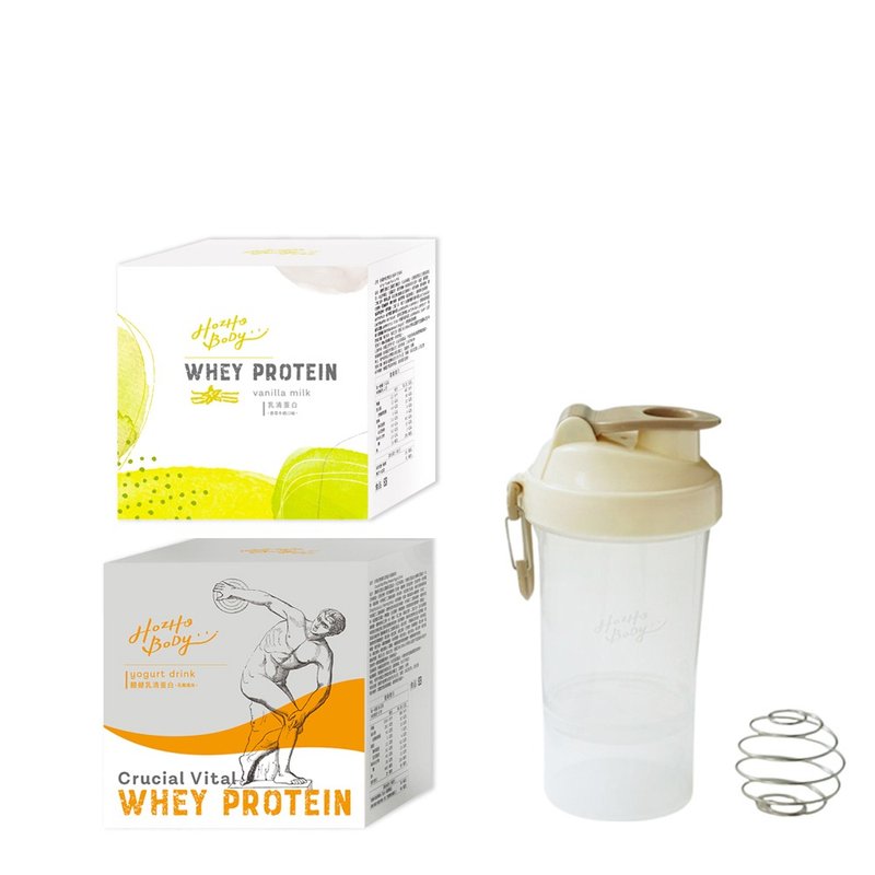 好滋好 進階保養組盒裝-關健乳酸+香草牛奶(30g x12入)+搖搖杯 - 養生/保健食品/飲品 - 濃縮/萃取物 