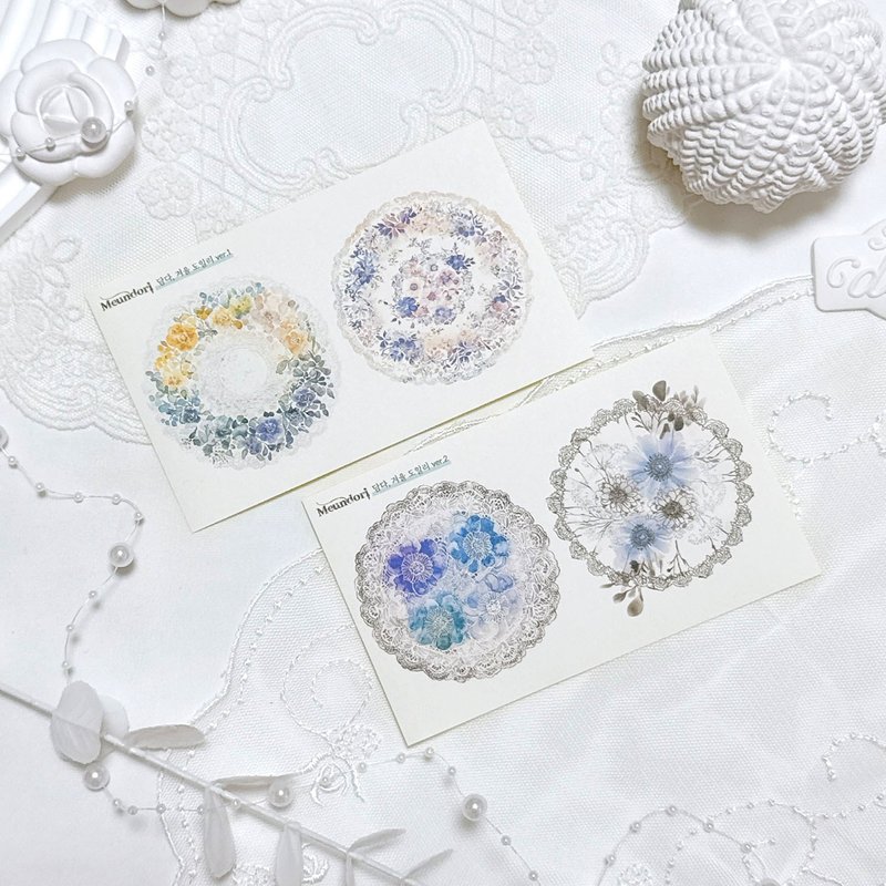 Full of winter - Doily paper sticker - Stickers - Paper 