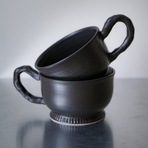 晶晶傾心 jing.adore 陶瓷 咖啡杯 茶杯 霧黑 Ceramic Tea Cup