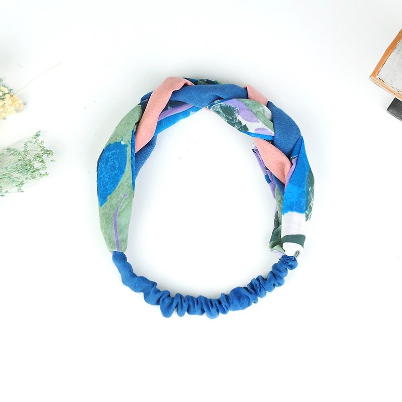 Hairband Headband - Hair Accessories - Cotton & Hemp Blue