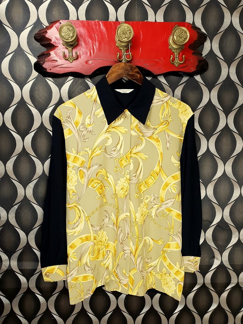 Little Turtle Gege - Gorgeous Baroque Vintage Shirt - เสื้อเชิ้ตผู้หญิง - เส้นใยสังเคราะห์ 