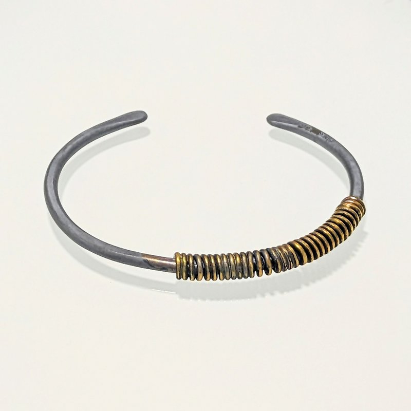 Electric Wire Bangle - Bracelets - Other Metals Silver