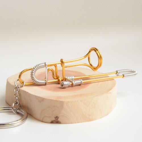 Wire Lover情鋁線藝術工作室 Wire lover 臺灣手作鋁線職人Trombone鋁線樂器 長號