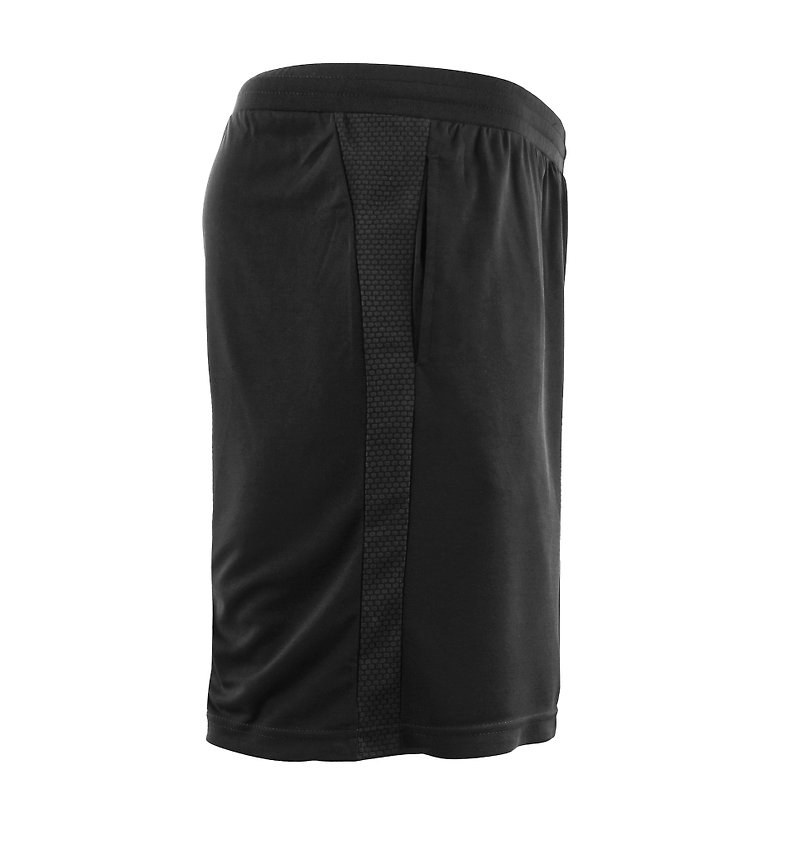 tools side stitching casual shorts #black :: breathable lightness :: 170112-05 - กางเกงวอร์มผู้ชาย - เส้นใยสังเคราะห์ สีดำ