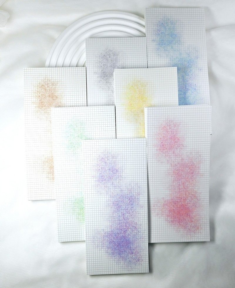 Grid Smog Background Paper - กระดาษโน้ต - กระดาษ หลากหลายสี