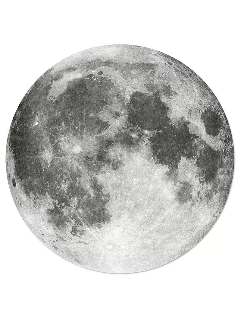 北歐設計圓型鍋墊 - Moon Pot Mat (21cm) - 廚具 - 木頭 灰色