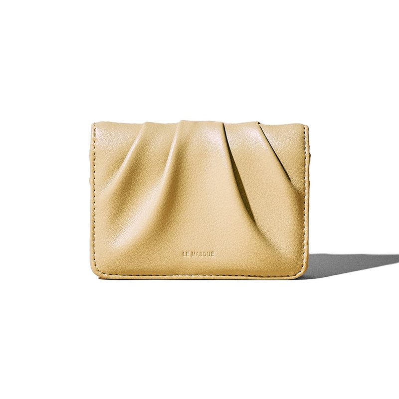 DOUGH Soft Card Wallets pale lemon - Wallets - Genuine Leather Yellow