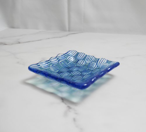 YMH's傢_琉璃的故事 餐桌上的生活工藝 –琉璃小碟(鈷藍)