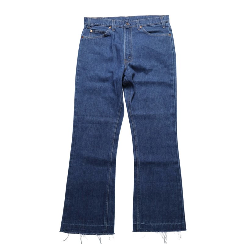 (35W)80s Levis 517 美國製 丹寧靴型褲 牛仔褲(517-0917) - 男長褲/休閒褲 - 棉．麻 藍色