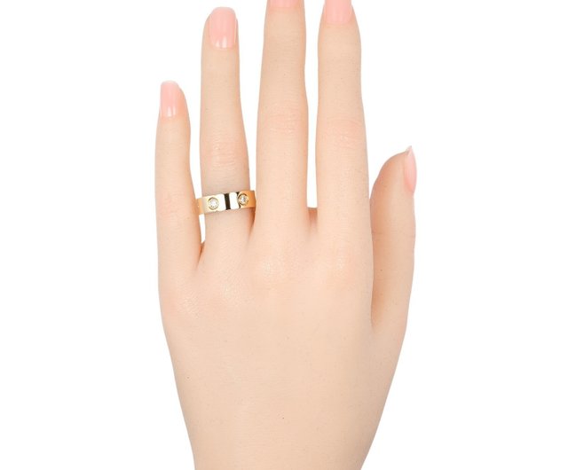 Cartier カルティエゴールド ラブリングダイヤモンド9号